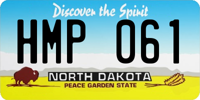 ND license plate HMP061