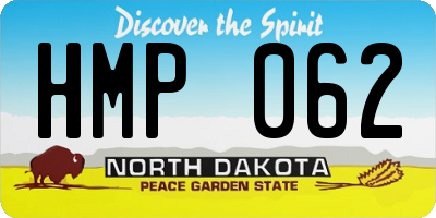 ND license plate HMP062