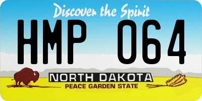 ND license plate HMP064