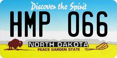 ND license plate HMP066