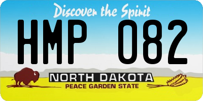 ND license plate HMP082