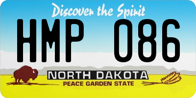 ND license plate HMP086