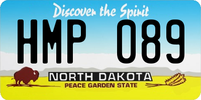 ND license plate HMP089