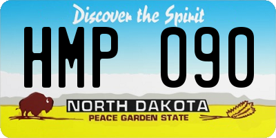 ND license plate HMP090