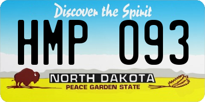 ND license plate HMP093
