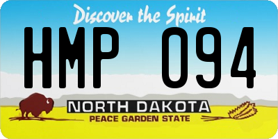 ND license plate HMP094