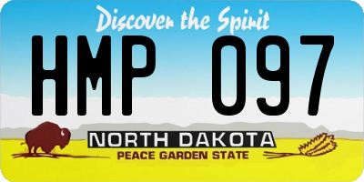 ND license plate HMP097