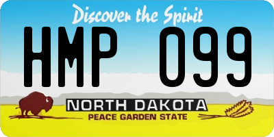 ND license plate HMP099