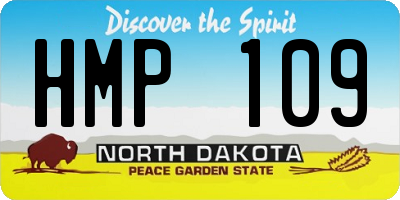 ND license plate HMP109