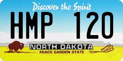 ND license plate HMP120