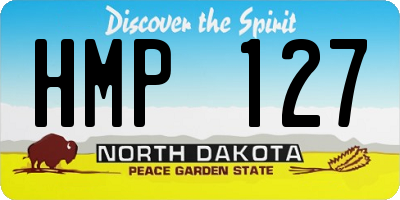 ND license plate HMP127