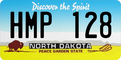 ND license plate HMP128