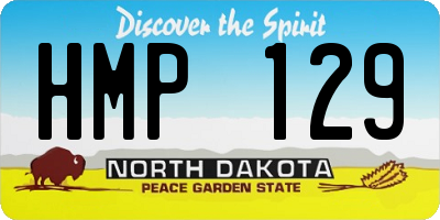 ND license plate HMP129