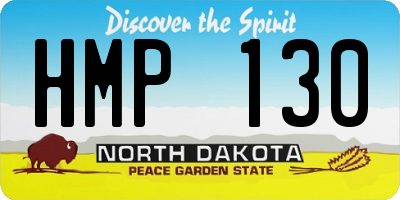 ND license plate HMP130