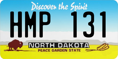 ND license plate HMP131