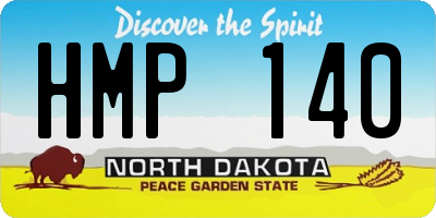ND license plate HMP140