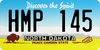 ND license plate HMP145