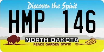 ND license plate HMP146