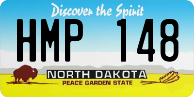 ND license plate HMP148