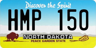ND license plate HMP150