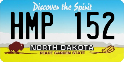 ND license plate HMP152