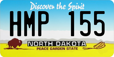 ND license plate HMP155