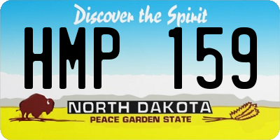 ND license plate HMP159