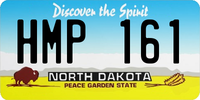 ND license plate HMP161