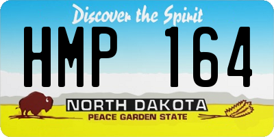ND license plate HMP164