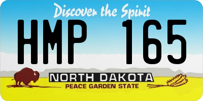 ND license plate HMP165