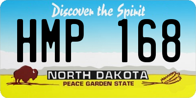 ND license plate HMP168