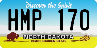 ND license plate HMP170