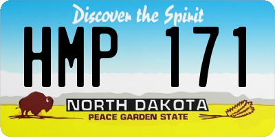ND license plate HMP171