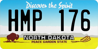 ND license plate HMP176