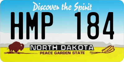 ND license plate HMP184