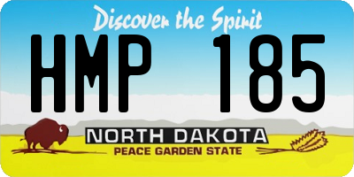 ND license plate HMP185