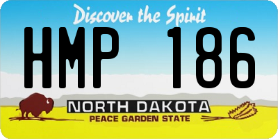 ND license plate HMP186