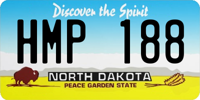 ND license plate HMP188