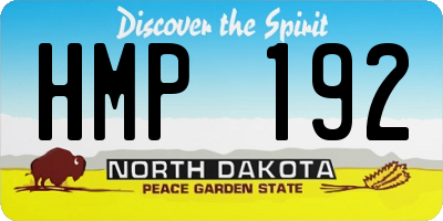 ND license plate HMP192