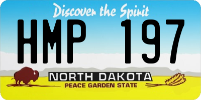 ND license plate HMP197