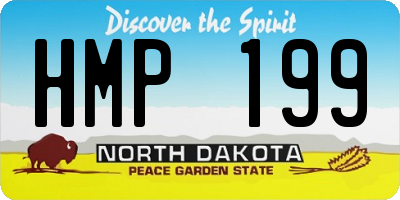ND license plate HMP199
