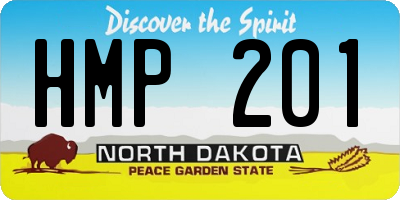 ND license plate HMP201