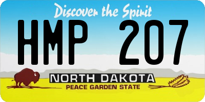 ND license plate HMP207