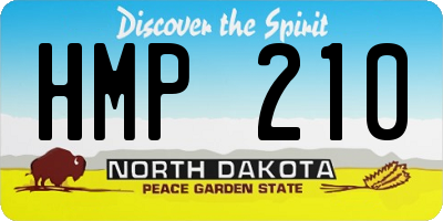 ND license plate HMP210
