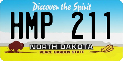 ND license plate HMP211