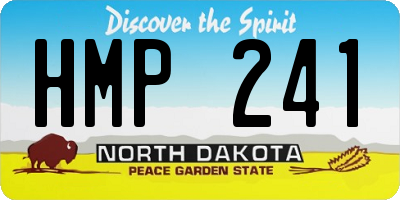 ND license plate HMP241