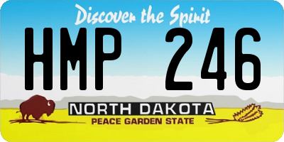 ND license plate HMP246