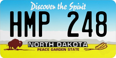 ND license plate HMP248