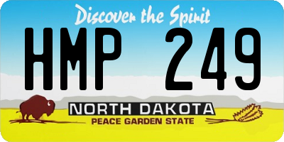 ND license plate HMP249