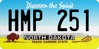 ND license plate HMP251